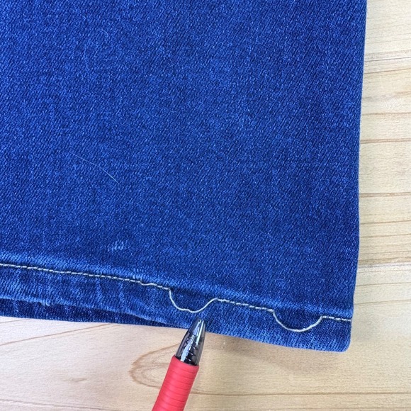 Kancan Jeans Womens 14 Flared High Rise Button Fly Denim Blue Jeans - Picture 7 of 11